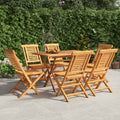 Gartenstühle 6 Stk. Klappbar 47x63x90 cm Massivholz Teak