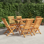 Gartenstühle 6 Stk. Klappbar 47x63x90 cm Massivholz Teak