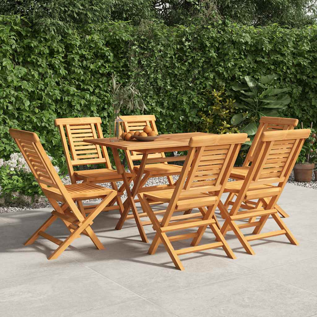 Gartenstühle 6 Stk. Klappbar 47x63x90 cm Massivholz Teak