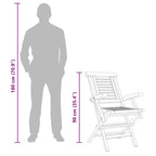 Gartenstühle 4 Stk. Klappbar 56x63x90 cm Massivholz Teak