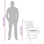 Gartenstühle 8 Stk. Klappbar 56x63x90 cm Massivholz Teak