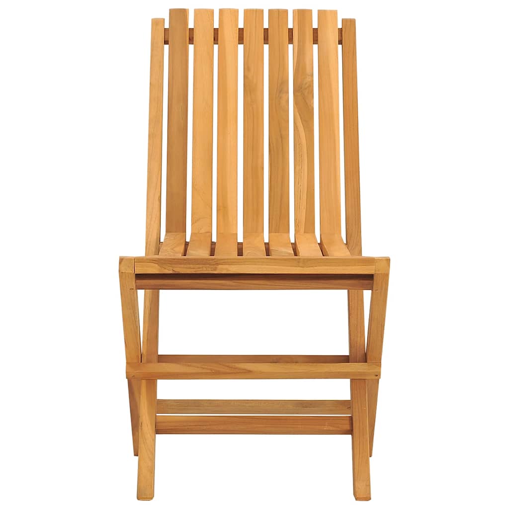 Gartenstühle 8 Stk. Klappbar 47x47x89 cm Massivholz Teak
