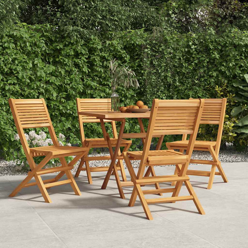 Gartenstühle 4 Stk. Klappbar 47x62x90 cm Massivholz Teak