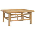 12-tlg. Garten-Lounge-Set mit Cremeweißen Kissen Bambus
