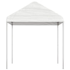Pavillon mit Dach Weiß 13,38x2,28x2,69 m Polyethylen