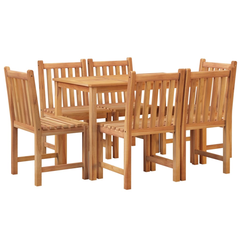 7-tlg. Garten-Essgruppe Massivholz Teak