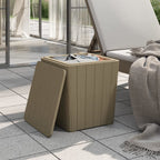 Gartentisch mit Abnehmbarer Tischplatte Hellbraun Polypropylen
