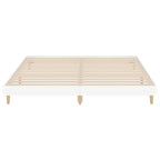 Bettgestell Weiß 200x200 cm Holzwerkstoff