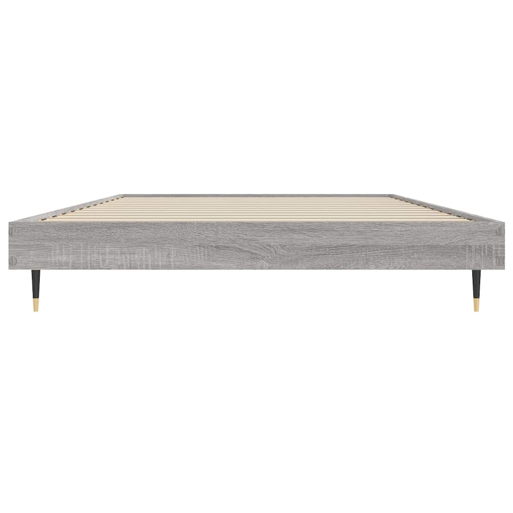 Bettgestell Grau Sonoma 90x190 cm Holzwerkstoff