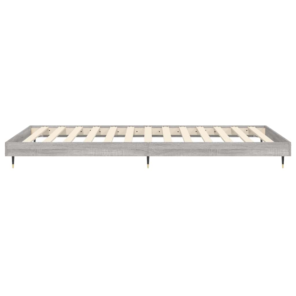 Bettgestell Grau Sonoma 90x190 cm Holzwerkstoff