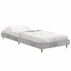 Bettgestell Betongrau 75x190 cm Holzwerkstoff