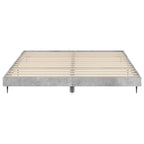 Bettgestell Betongrau 160x200 cm Holzwerkstoff