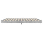 Bettgestell Betongrau 120x200 cm Holzwerkstoff