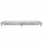 Bettgestell Betongrau 140x190 cm Holzwerkstoff