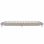 Bettgestell Grau Sonoma 120x190 cm Holzwerkstoff
