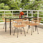 5-tlg. Garten-Essgruppe Poly Rattan