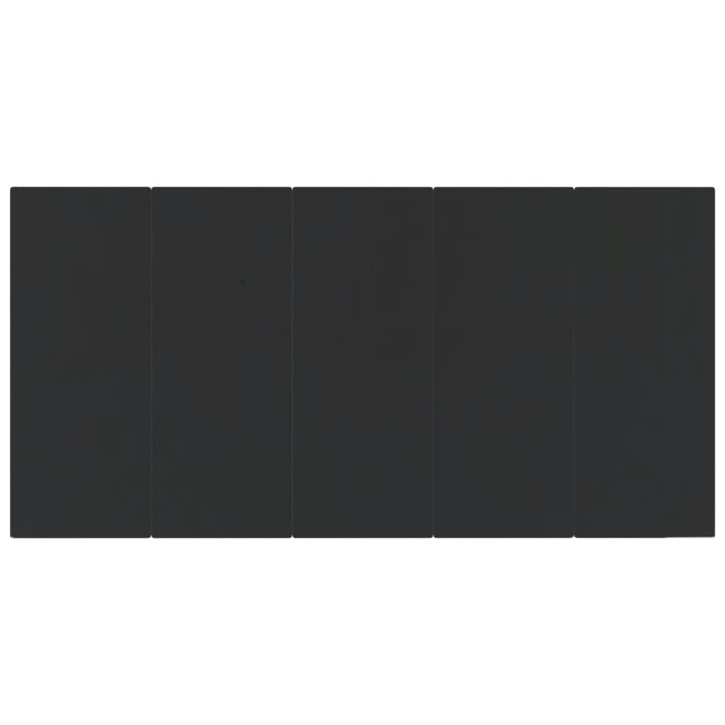 9-tlg. Garten-Essgruppe Schwarz Poly Rattan