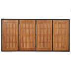 7-tlg. Garten-Essgruppe mit Kissen Schwarz Poly Rattan