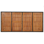 7-tlg. Garten-Essgruppe mit Kissen Schwarz Poly Rattan