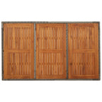 5-tlg. Garten-Essgruppe mit Kissen Grau Poly Rattan