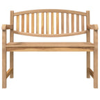 Gartenbank 114x59x87 cm Massivholz Teak
