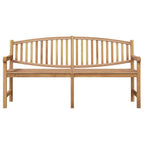 Gartenbank 179,5x60x90 cm Massivholz Teak