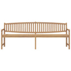 Gartenbank 228x59,5x90 cm Massivholz Teak