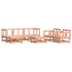 7-tlg. Garten-Lounge-Set mit Kissen Massivholz Douglasie