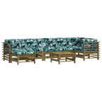 8-tlg. Garten-Lounge-Set mit Kissen Imprägniertes Kiefernholz