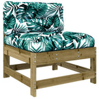 8-tlg. Garten-Lounge-Set mit Kissen Imprägniertes Kiefernholz