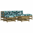 6-tlg. Garten-Lounge-Set mit Kissen Imprägniertes Kiefernholz
