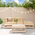 4-tlg. Garten-Lounge-Set mit Kissen Massivholz