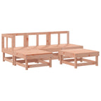 5-tlg. Garten-Lounge-Set mit Kissen Massivholz Douglasie