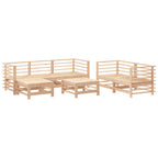 7-tlg. Garten-Lounge-Set Massivholz Kiefer