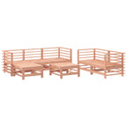 7-tlg. Garten-Lounge-Set Massivholz Douglasie