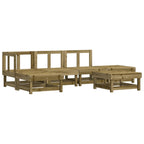 6-tlg. Garten-Lounge-Set Imprägniertes Kiefernholz