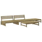 4-tlg. Garten-Lounge-Set Kiefernholz Imprägniert