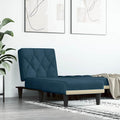 Chaiselongue Blau Samt