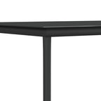 5-tlg. Garten-Essgruppe mit Kissen Schwarz Poly Rattan & Stahl