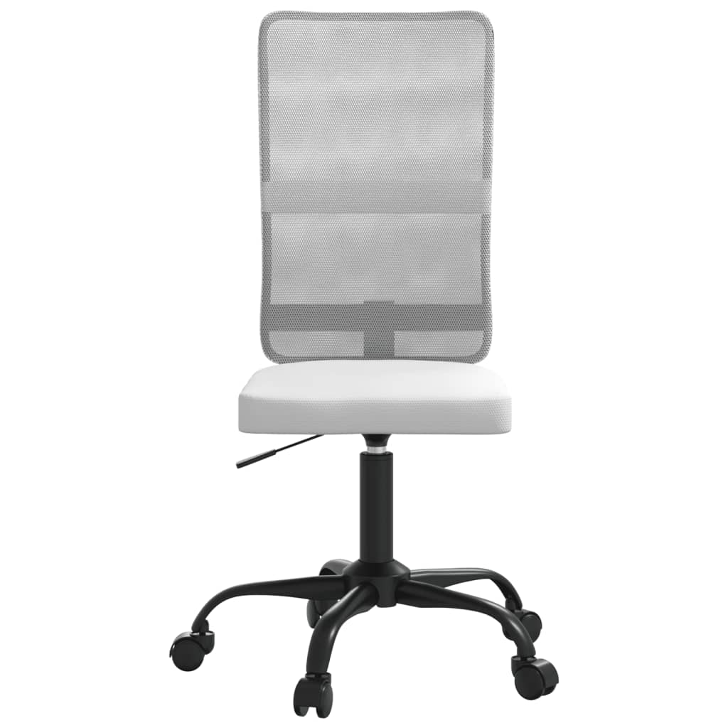 Bürostuhl Höhenverstellbar Weiß Netzstoff