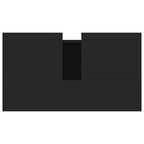 Badschrank Schwarz 58x33x60 cm Holzwerkstoff