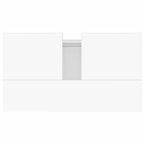 Badschrank Hochglanz-Weiß 58x33x60 cm Holzwerkstoff