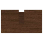 Badschrank Braun Eichen-Optik 58x33x60 cm Holzwerkstoff