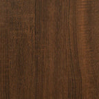 Badschrank Braun Eichen-Optik 58x33x60 cm Holzwerkstoff