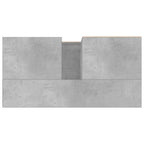 Badschrank Betongrau 65x33x60 cm Holzwerkstoff