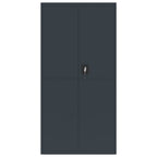 Aktenschrank Anthrazit 90x40x180 cm Stahl