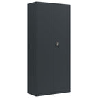 Aktenschrank Anthrazit 90x40x200 cm Stahl