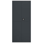 Aktenschrank Anthrazit 90x40x200 cm Stahl