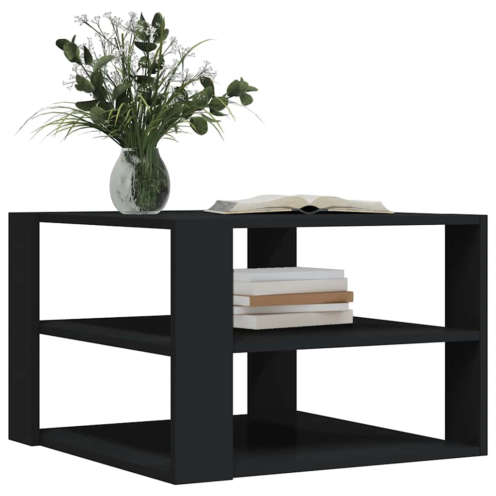 Couchtisch Schwarz 58x58x40 cm Holzwerkstoff