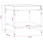 Couchtisch Grau Sonoma 49,5x49,5x45 cm Holzwerkstoff